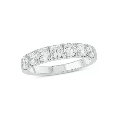 Lab Created 1 1/2 Carat Lab-Grown Diamond Timeless elegance  Anniversary Ring Sterling Silver