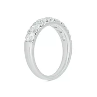 Lab Created 1 1/2 Carat Lab-Grown Diamond Timeless elegance  Anniversary Ring Sterling Silver