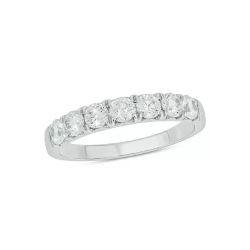 Lab Created 1 Carat Lab-Grown Diamond Playful Anniversary Ring Sterling Silver