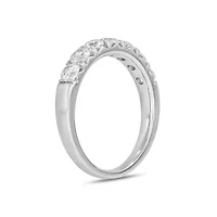 Lab Created 1 Carat Lab-Grown Diamond Playful Anniversary Ring Sterling Silver