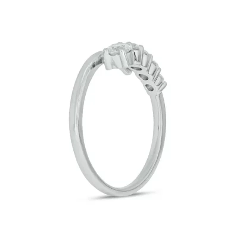 Lab Created 1/ Carat Lab-Grown Diamond Open Fashion Ring Sterling Silver