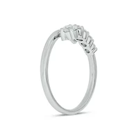 Lab Created 1/ Carat Lab-Grown Diamond Open Fashion Ring Sterling Silver