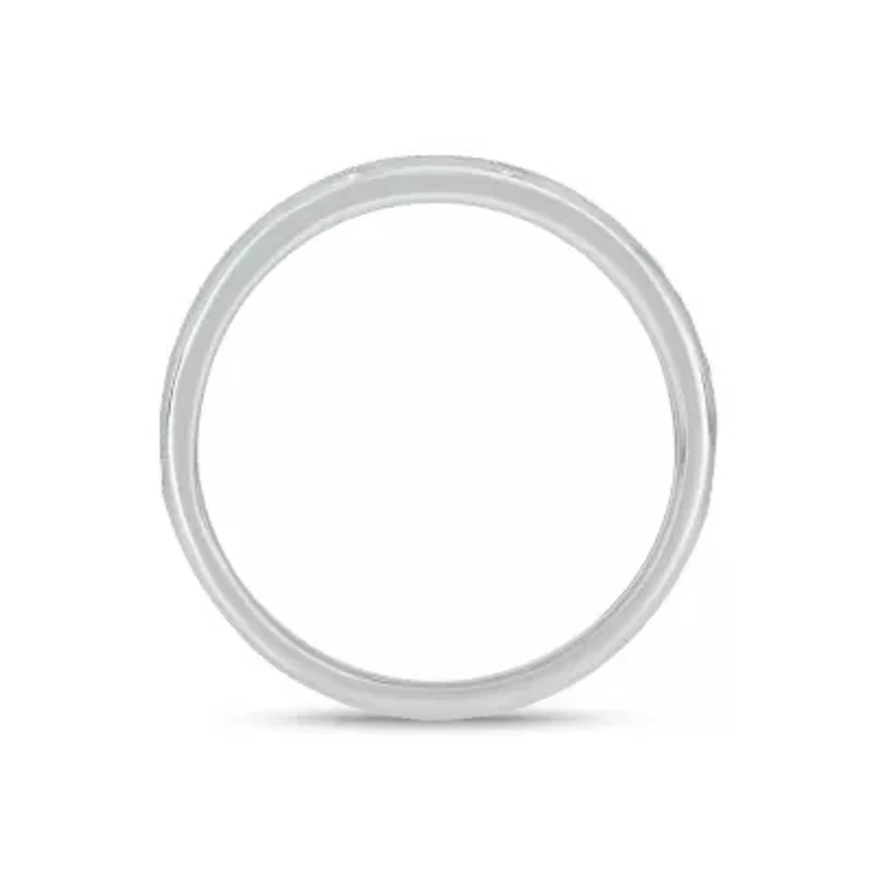 Lab Created 1/2 Carat Lab-Grown Diamond Channel Band  Anniversary Ring Sterling Silver