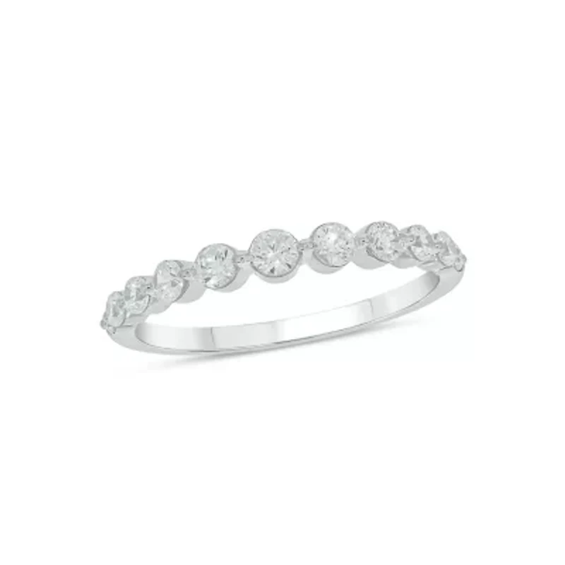 Lab Created 1/2 Carat Lab-Grown Diamond Graduation Ring Sterling Silver