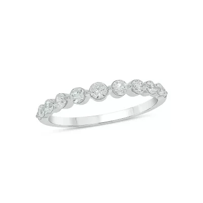 Lab Created 1/2 Carat Lab-Grown Diamond Graduation Ring Sterling Silver