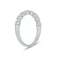 Lab Created 1/2 Carat Lab-Grown Diamond Elegant Two-Stone Anniversary Ring Sterling Silver