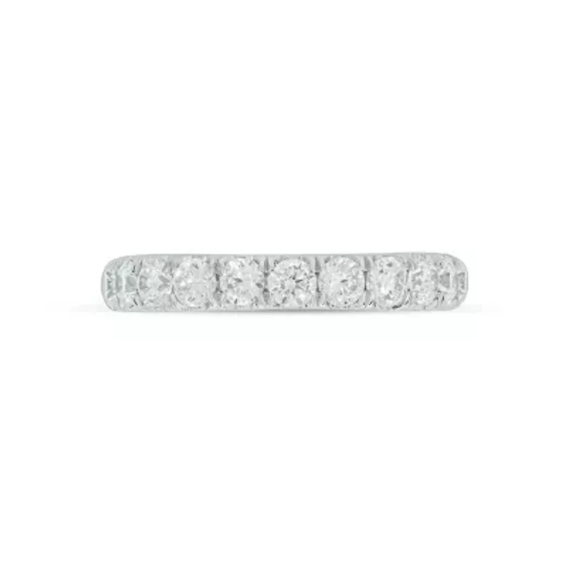 Lab Created / Carat Lab-Grown Diamond Anniversary Ring Sterling Silver