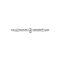 Lab Created Diamond Accent  Lab-Grown Anniversary Ring Sterling Silver