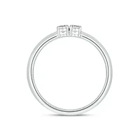 Lab Created 1/5 Carat Round Sparkling Promise Ring Sterling Silver