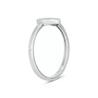 Lab Created 1/6 Carat Heart-Shaped Romantic Fashion Ring Sterling Silver