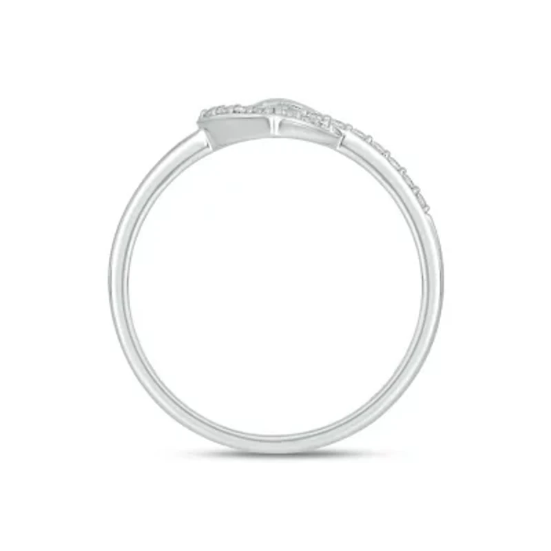 Lab Created 1/6 Carat Heart-Shaped Romantic Fashion Ring Sterling Silver