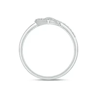 Lab Created 1/6 Carat Heart-Shaped Romantic Fashion Ring Sterling Silver