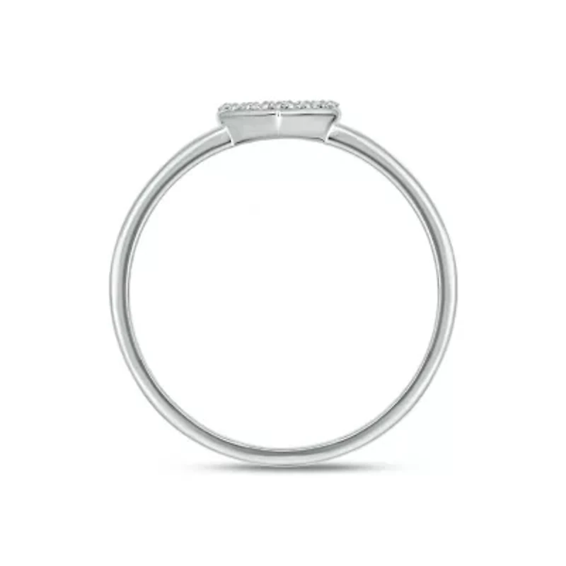 Lab Created 1/10 Carat Heart-Shaped Romantic Fashion Ring Sterling Silver