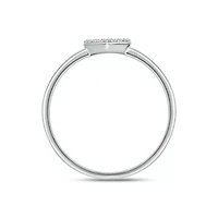 Lab Created 1/10 Carat Heart-Shaped Romantic Fashion Ring Sterling Silver