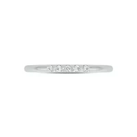 Lab Created 1/10 Carat Lab-Grown Diamond Timeless Anniversary Ring Sterling Silver