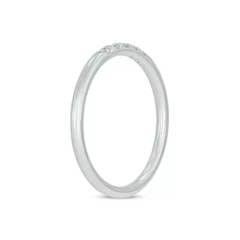 Lab Created 1/10 Carat Lab-Grown Diamond Timeless Anniversary Ring Sterling Silver