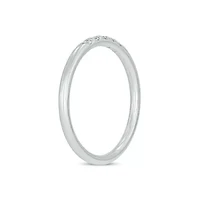 Lab Created 1/10 Carat Lab-Grown Diamond Timeless Anniversary Ring Sterling Silver