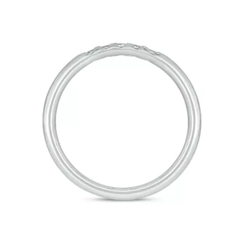 Lab Created 1/10 Carat Lab-Grown Diamond Timeless Anniversary Ring Sterling Silver