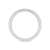 Lab Created 1/10 Carat Lab-Grown Diamond Timeless Anniversary Ring Sterling Silver