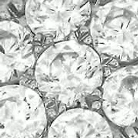 Lab Created 1 Carat Lab-Grown Diamond Round Halo Cluster Bridal Set Sterling Silver