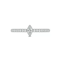 Lab Created 3/8 Carat Lab-Grown Diamond Chic Fashion Ring Sterling Silver
