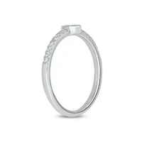 Lab Created 3/8 Carat Lab-Grown Diamond Chic Fashion Ring Sterling Silver
