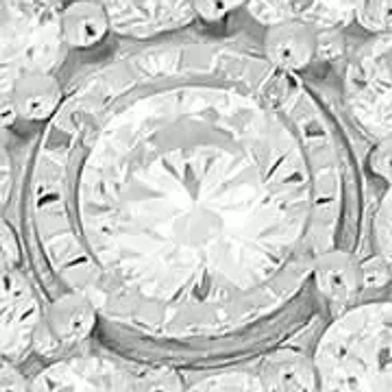 Lab Created 1/3 Carat Lab-Grown Diamond Double Halo Promise Ring Sterling Silver