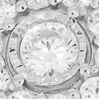 Lab Created 1/3 Carat Lab-Grown Diamond Double Halo Promise Ring Sterling Silver