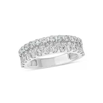 Lab Created 1 1/2 Carat Lab-Grown Diamond Sparkle Fashion Ring 10K White Gold