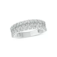 Lab Created 1 1/2 Carat Lab-Grown Diamond Sparkle Fashion Ring 10K White Gold