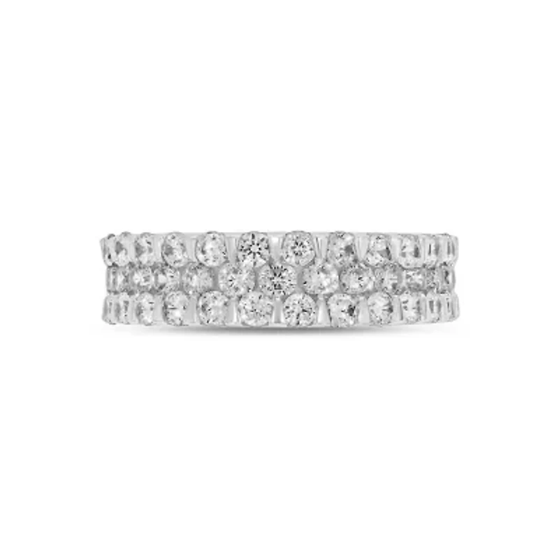 Lab Created 1 1/2 Carat Lab-Grown Diamond Sparkle Fashion Ring 10K White Gold