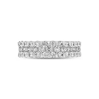 Lab Created 1 1/2 Carat Lab-Grown Diamond Sparkle Fashion Ring 10K White Gold