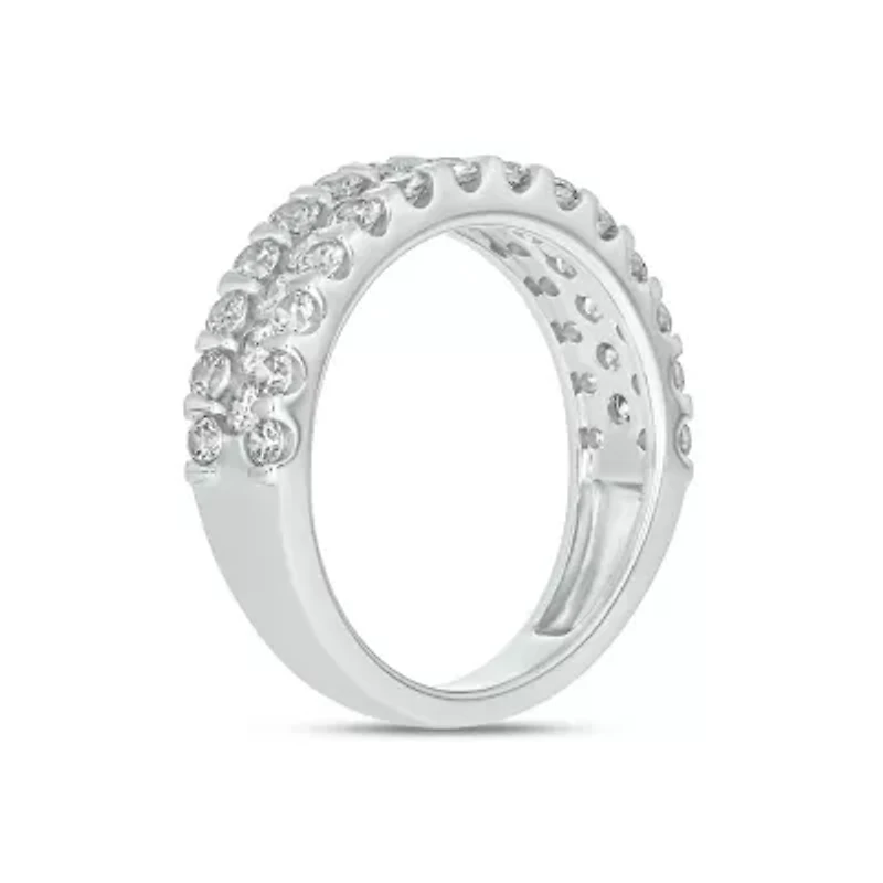 Lab Created 1 1/2 Carat Lab-Grown Diamond Sparkle Fashion Ring 10K White Gold