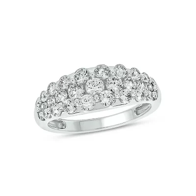 Lab Created 1 1/2 Carat Lab-Grown Diamond Radiance Fashion Ring 10K White Gold