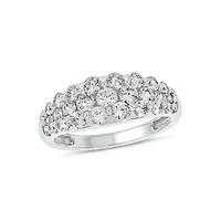 Lab Created 1 1/2 Carat Lab-Grown Diamond Radiance Fashion Ring 10K White Gold