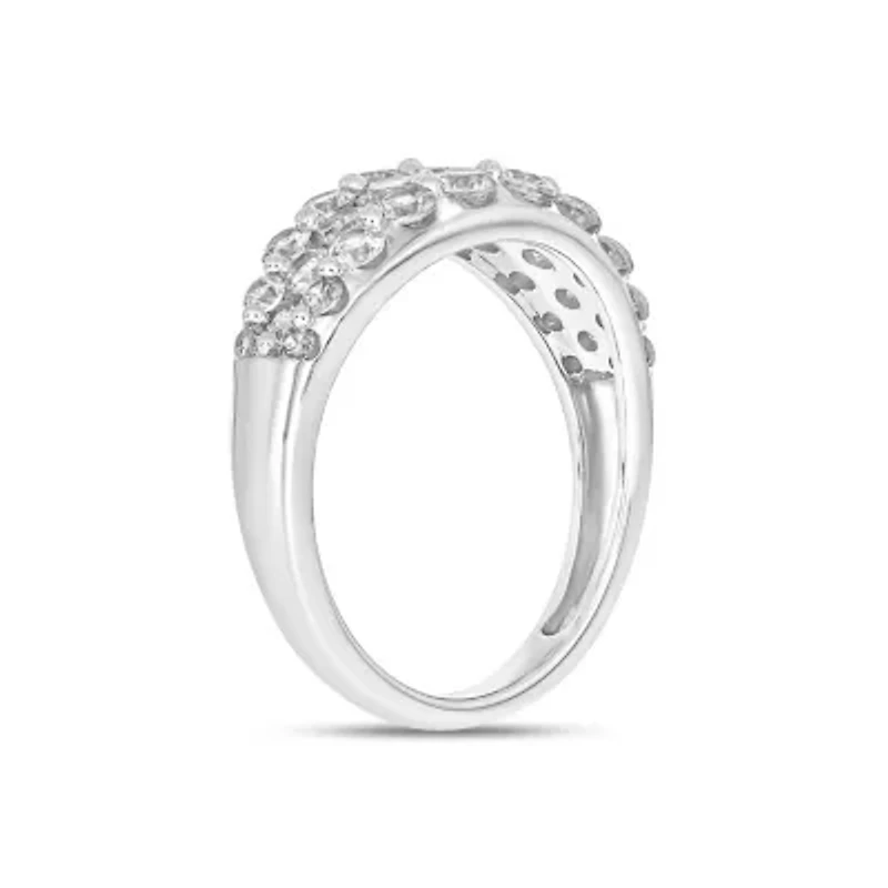 Lab Created 1 1/2 Carat Lab-Grown Diamond Radiance Fashion Ring 10K White Gold