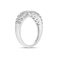 Lab Created 1 1/2 Carat Lab-Grown Diamond Radiance Fashion Ring 10K White Gold