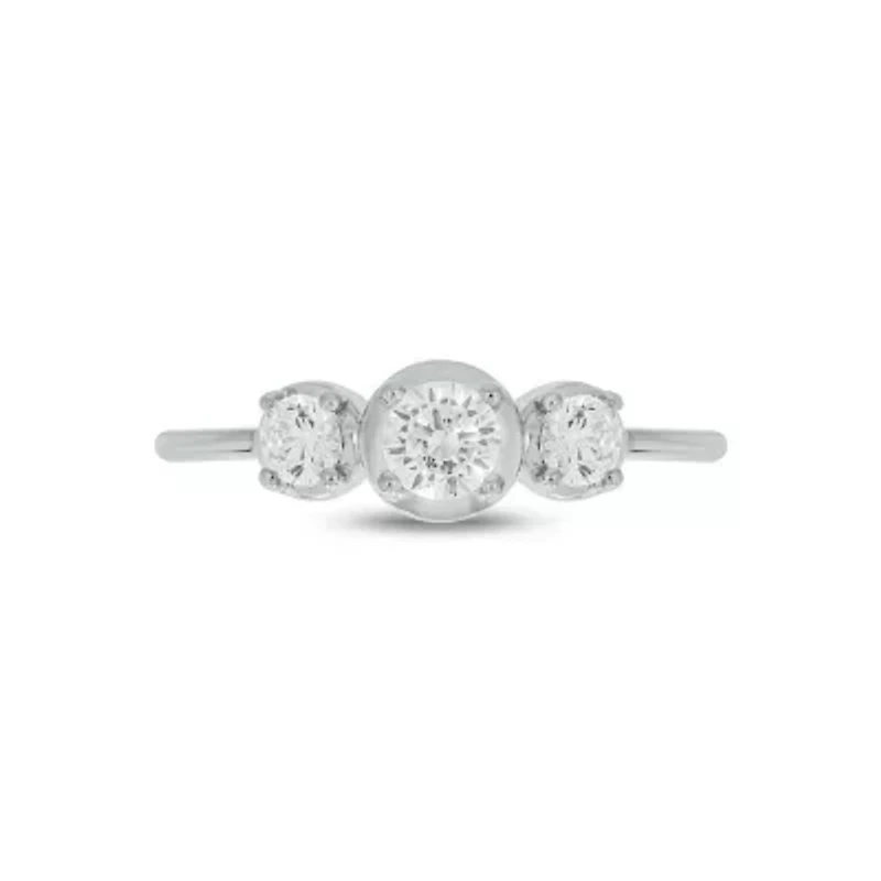 Lab Created 1/2 Carat Lab-Grown Diamond Timeless Fashion Ring 10K Yellow Gold