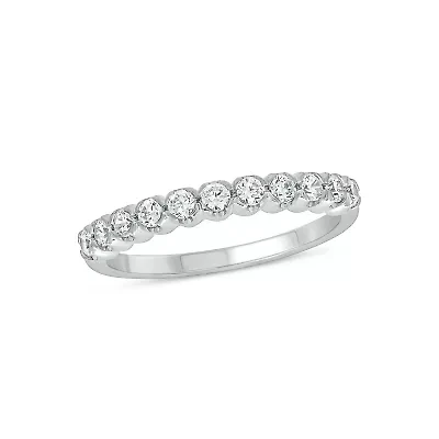Lab Created 1/2 Carat Lab-Grown Diamond Sparkle Elegant Anniversary Ring 10K Yellow Gold