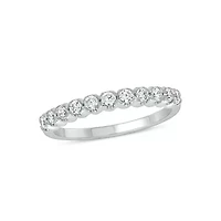 Lab Created 1/2 Carat Lab-Grown Diamond Sparkle Elegant Anniversary Ring 10K Yellow Gold