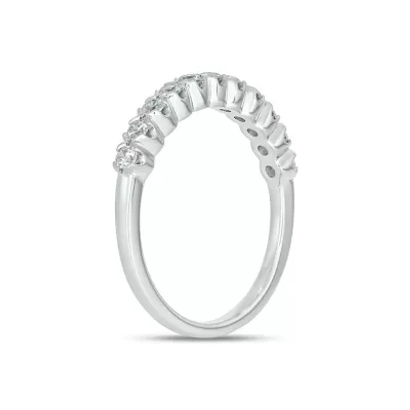 Lab Created 1/2 Carat Lab-Grown Diamond Sparkle Elegant Anniversary Ring 10K Yellow Gold