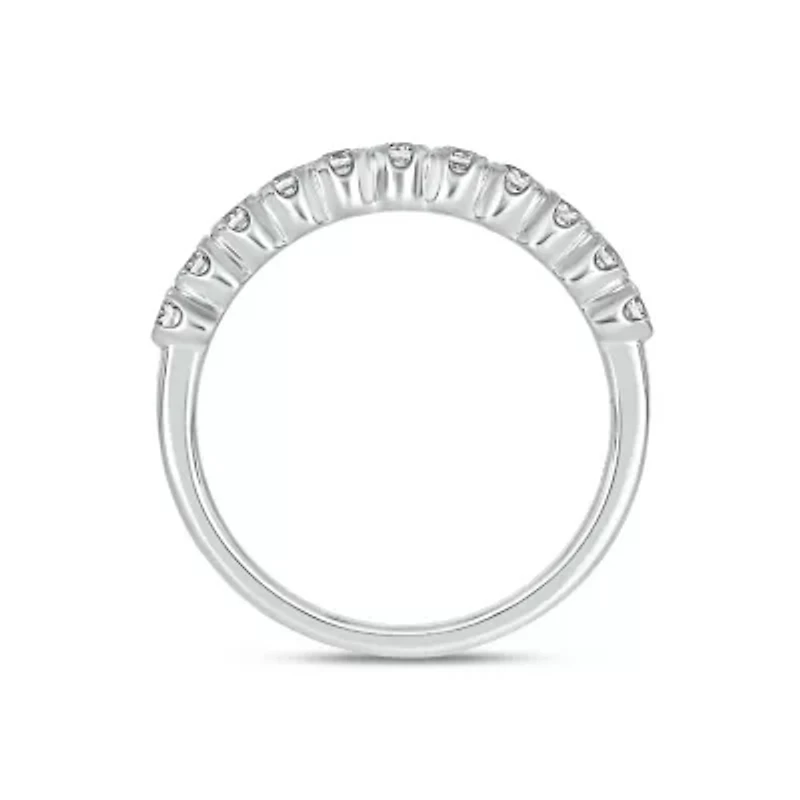 Lab Created 1/2 Carat Lab-Grown Diamond Sparkle Elegant Anniversary Ring 10K Yellow Gold