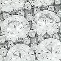 Lab Created 1 Carat Lab-Grown Diamond Featuring a Square Cluster Design Gents Ring Sterling Silver
