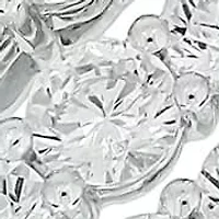 Lab Created 1 1/2 Carat Lab-Grown Diamond Crossover Fashion Ring 10K White Gold