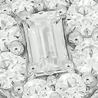 Lab Created 1/5 Carat Lab-Grown Diamond Sparkling Round Halo Promise Ring Sterling Silver