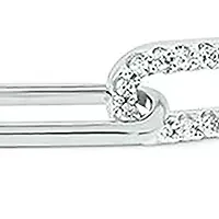 1/6 ct. t.w. Diamond Paperclip Bar Bracelet in Sterling Silver