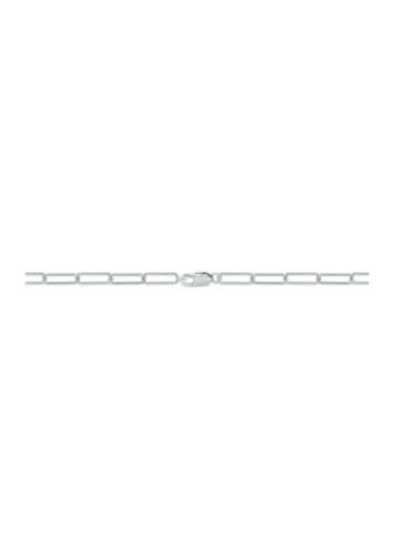 1/6 ct. t.w. Diamond Paperclip Bar Bracelet in Sterling Silver