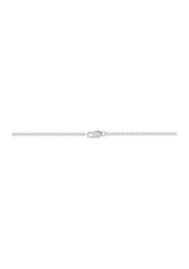 1/5 ct. t.w. Diamond and 1/8 ct. t.w. Created Blue Sapphire Evil Eye Bracelet in Sterling Silver
