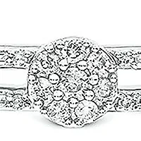 1/4 ct. t.w. Diamond Paperclip Bar Bracelet in Sterling Silver