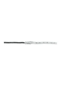ct. t.w. Black Diamond Paperclip Tenis Bracelet in Sterling Silver